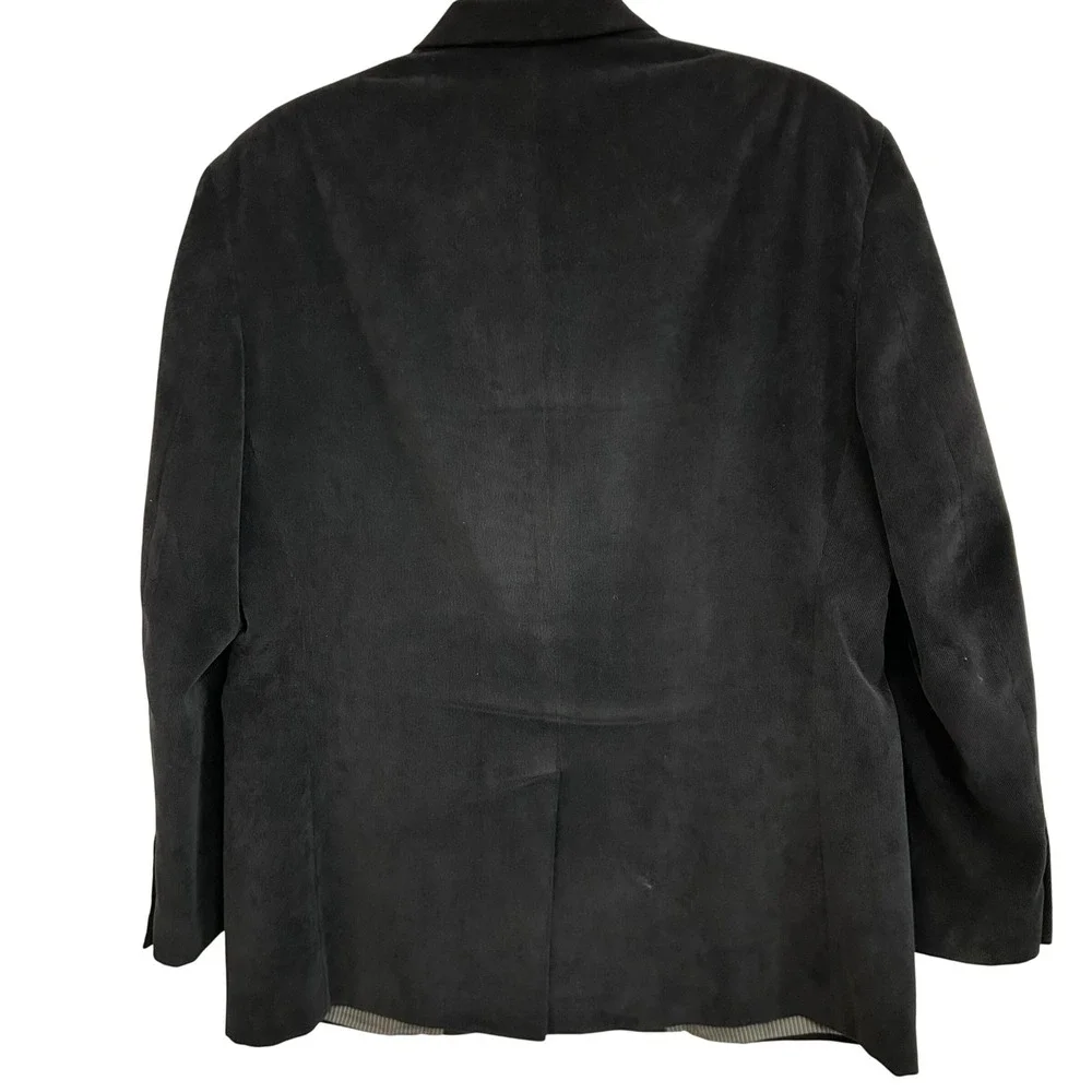 Calvin Klein Men's Black Corduroy Blazer Sport Coat‎ Jacket Size 40S EUC Retro